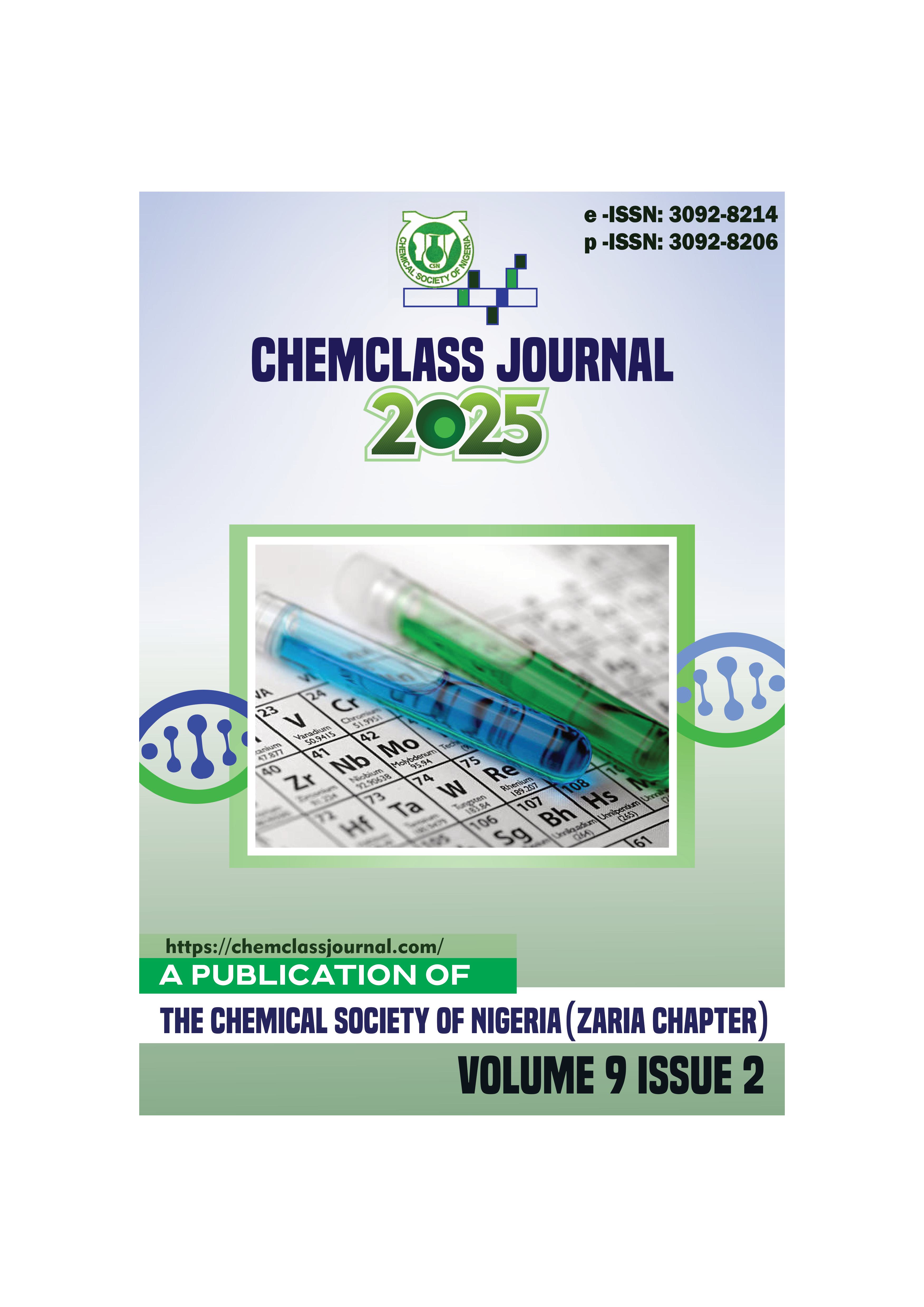 					View Vol. 9 No. 2 (2025): ChemClass Journal
				